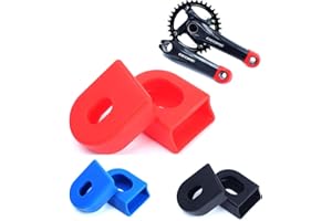 DDKY 3 Pares Silica Gel Bike Crank Protectors, Crank Covers for MTB Straps Boots for Bicycle Parts