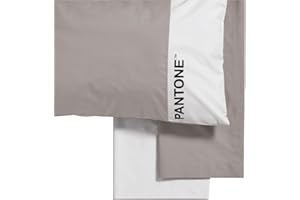 OSAMA HOME PANTONE™ - komplet pościeli na łóżko pojedyncze, komplet pościeli bawełnianej 150 x 280 cm + prześcieradło z gumką na pojedyncze łóżko pod materacem 90 x 200 cm, z gumkami do materaca o wysokości do