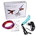 Produktbild INHDBOX Neueste 2nd Gen Mit LED-Anzeige Intelligenter 3D Pen 3D Stift,3D Druckstift 3D-Druck-Zeichnungs-Feder mit 3 ABS Filaments (Farbe Random) - Blau