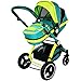 i-Safe System - Lil Friend Trio Travel System Pram & Luxury Stroller 3 in 1 Complete With Car Seat + Rain Covers