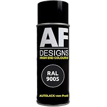 Alex Flittner Designs RAL 9005 Tiefschwarz Matt Lackspray – Made In Germany Für Metall, Holz & Mehr