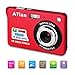 Price comparison product image ATian 18 Mega Pixels 2.7" 1280×720 HD LCD Rechargeable Digital Camera & Digital Video Camera for Students/Seniors/Kids (Red)