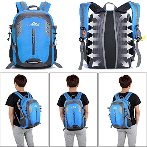 40 Liter Outdoor Trekkingrucksäcke, YUMOMO Herren und Damen Wasserdichter Wanderrucksäcke Camping Rucksäcke Sport für Die Reise Bergsteigen - 5