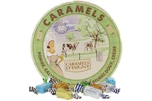 Caramels d'Isigny - Assortiment de Caramels - Boite Camembert de 75g - Produits-Normandie