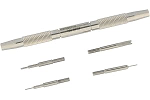 Cubiertos con barra de resorte Bergeon 6767 (fabricados en Suiza) Super Vier que incluye un paño para pulir joyas PUREgrey