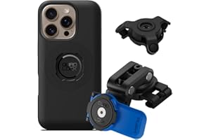 QUAD LOCK Soporte de Teléfono para Depósito del Líquido del Freno de Moto con Amortiguador de Vibraciones y Funda mag para iPhone 16 Pro