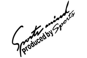 PORFEET Adesivo per Auto, Car Styling Sports Mind Sticker Emblema Badge Decal Auto Faro Cofano Adesivo Nero 19x7cm