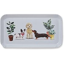 Grand Plateau De Service Forest Fable - Imprimé Animaux Forêt - Mélamine Léger Et Durable - Facile à Nettoyer
