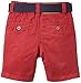 Timberland Baby-Boys T04770/95006M Bermuda Plus Ceinture Shorts, Red (Crimson), 3-6 Months (Manufacturer Size:06 Months)
