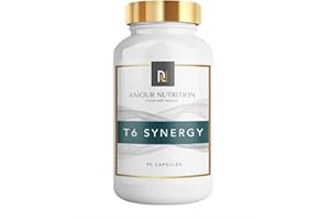AMOUR NUTRITION T6 Synergy Fat Burner, Weight Loss Support, Slimming Pills Suitable for Both Male & Females, UK Made, Safe Natural Formula