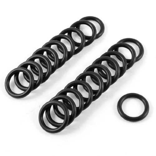 20 PCS Schwarz Gummi O Ring 20 mm x 14 mm x 3 mm für RC E Flugzeug Prop Saver