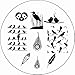 Born Pretty Nail Art Stamping Template Image Plate Cute Birds Feather BP58
