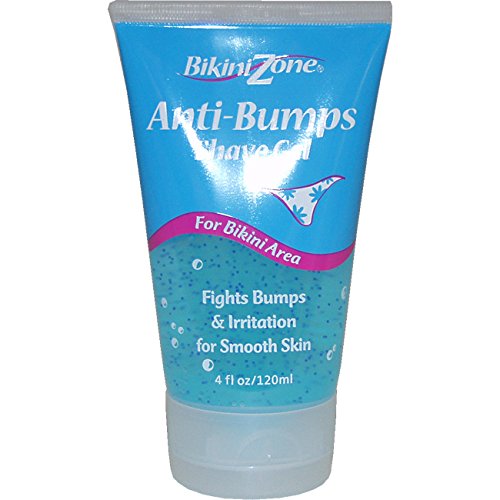 Bikini Zone Anti-Bumps Shave Gel, For Bikini Area, 4 Fl Oz Tubes (Pack of 6)