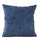 Produktbild Kavitoz Dekorative Kissenbezug Weiche Plüsch Sofa Bett Stuhl Kissen Fall 45cm*45cm (Blau)