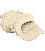 NAEBRO Hufeisen Bastelset 24 Stück - DIY Holz Mit Stiften & Sticker