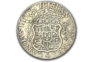 PRECIOUS & VALUABLE METALS PORQUE NO SOLO EL ORO RELUCE Réplica de la moneda histórica de México 8 Reales Carlos III 1762 mm, de latón y chapado en plata