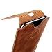 Produktbild TOOVREN iPhone X Hülle, Schlanke Hülle aus Echtem Leder Tasche, Magnetic Closure Tasche Holster Wireless Lade Hülle, Kompatibel Handgemachte Tasche, für Apple iPhone 10 Braun