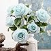 Produktbild Fern - Rose Artificial Silk 1 Bunch 3 Heads French Floral Bouquet Fake Flower Wedding Home Decor Party - Lid Men Artificial Bunch Little Artificial Bouquet Trees Floor 6c Bouquet Eiffel Tow