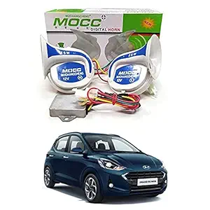 AYW White & Blue Mocc 18 in 1 Digital Tones Car Magic Horn For Grand I10 NIOS