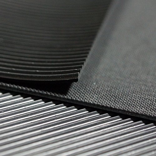 Feinriefenmatte | 1m²: 1,0 x 1,0m [Größe + Farbe wählbar] Stärke: 3mm | Farbe: Schwarz - 3