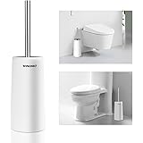 WINOMO Toilet Brush and Holder for Bathroom Toilet (White)