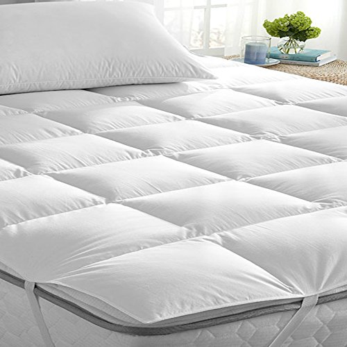 ARLINENS Single Bed Mattress Topper Microfiber Extra Deep (Thickness 5CM) "Microlite" Box Constructed Stitched (SINGLE, 90cm X 190cm x 5cm)