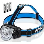 LED Head Torch with Red Lights for Running, Camping, Reading, Hiking, Kids, DIY & More - Super Bright, Lightweight & Cormfortable - Head Torches come with Batteries