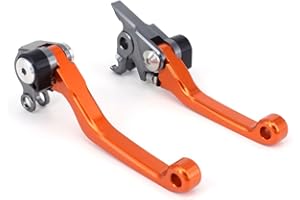 JFG RACING Levier Frein Embrayable Moto pour 125SX 144SX 250SX 450SX 525SX 250SX-F 450SX-F 505SX-F 200EXC 250EXC 300EXC 450EXC 525EXC 450XC-F 505XC-F 300MXC 200XC-W 450XC-W 525XC-W Orange