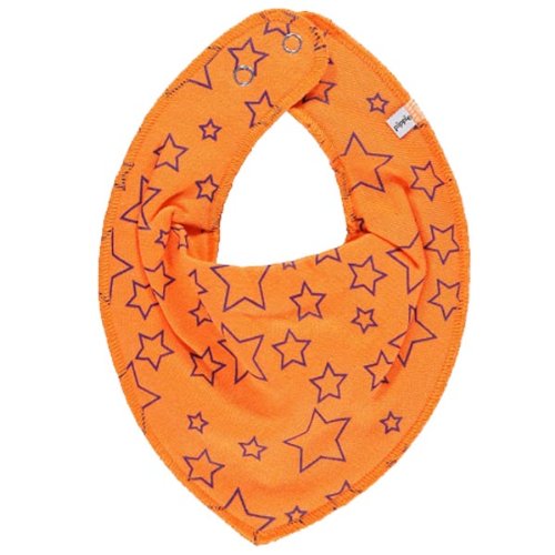 Premium Scarf with Little Stars Girls Baby Kids orange / Purple