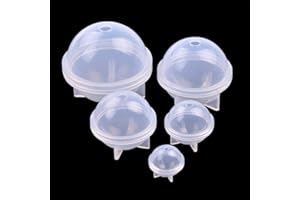 FineInno 5 Pièces Moules en Résine de Silicone Sphère Ronde Moules Coulée Balle pour Fabrication de Bijoux Pendentif Bonbons Artisanaux Ornements