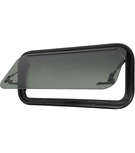 Fenêtre Universelle Pour Camping-car / Caravane - Double Vitrage, Gris, Dimensions Ouverture 900x500 Mm, Avec Bras