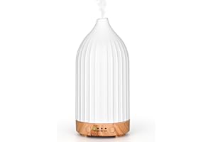 Vankarr Aroma Diffuser für ätherische öle Ultraschall Luftbefeuchter Duftöl Duftlampen Aromatherapie Diffusor für Yoga Büro Schlafzimmer, Weiß (100ml)