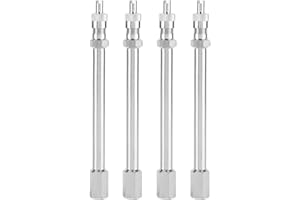 DUOKON KIMISS 4Pcs 100mm Chrome Tyre Valve Extension Rod Wheel Adapter Car Truck Lorry