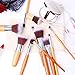 TianQin WY 10 Pcs Professional Makeup Brushes Conceler Bronzer Eyeshadow Brush Set Foundation Powder Liquid Cream Eyeliner Contour Brush Eye Cosmetics Brushes Kabuki Make up Brush Set (Natural)