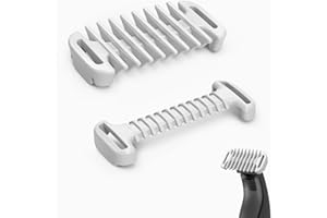 YINKE Ochrona skóry intymnej i grzebień 3 mm do O Blade QP2734 QP2824 QP2520 QP2530 QP6551 QP6530 akcesoria do hybrydowo-elektrycznych nakładek do trymera, 2 sztuki