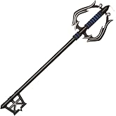 ZKBWFLA Carbon Steel Sora KingdomHearts Keyblades White/Black/Yellow Key Real Metal About 34 Inches Prop for Cosplay