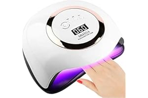 AMAYGA 168W LED UV Lampe Nageltrockner für Gel Nagellack,Auto-Sensor Aushärtelampe mit 4 Timer Einstellungen,Nagelwerkzeuge für Fingernagel und Zehennagel