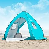 refugio playa hermosa ✪ VENTILACIÓN DE 360 GRADOS- Ventanas de malla de alta densidad combinadas con una entrada grande y una puerta trasera de tamaño completo para brindar una ventilación de 360 grados y mantener el interior fresco. A través de las ventanas, puede disfrutar del hermoso paisaje de playa con su familia o puede liberalmente entretener a los niños en una encantadora tarde de verano.
