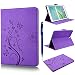 Produktbild Samsung Galaxy Tab S2 9.7 Schutzhülle, yokata sm-t810 N/t815 N/t813 N/t819 N Schutzhülle PU Leder Case Vintage Prägung Blume und und Schmetterling Butterfly Design Wallet Cover-Karte Slots magneique Ultra Slim Schutzhülle Flip stoßfest Schutzhülle Cover und transparente Silikon Weich, + 1 * Eingabestift - Rosa