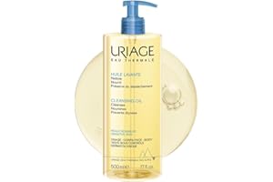 Aceite Limpiador Uriage con Glicerina 25% - 2 en 1: Limpia e hidrata suavemente - Aceite de ducha espumoso para toda la familia - Rostro y cuerpo - Sin jabón, Ph fisiológico, Piel sensible - Sin jabón