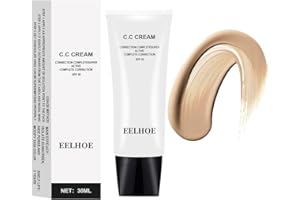 BELIKY GIRL Skin Tone Adjusting CC Cream SPF 50 Foundation Face Sunscreen and Pre-makeup Primer Moisturizing Skin Concealer Brightening Skin Color Correcting Self Adjusting for Mature Skin (Ivory)