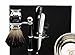 100% Hand Made Shaving Set for Men's. Ideal Gift This Christmas. The set Includes Pure Black Badger Hair Shaving Brush, Shavettle Razor, Shaving Bowl with Soap and Brush Holder. Newly deigned By Haryali London (NO BLADES INCLUDED )