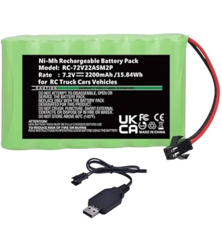 1 Stück 6.0V 2800mAh AA Akku Mit SM-2P Stecker & USB Ladekabel – Für TB141, TB142, DE37 RC-Spielzeug