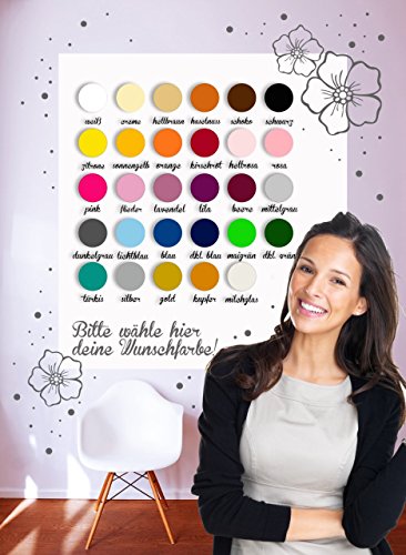 Autoaufkleber Autotattoo Aufkleber Pusteblume Schmetterlinge M1349 – ausgewählte Farbe: *Schwarz* Größe:*M_40cmx45cm - 3