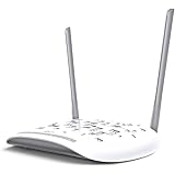 TP-Link TD-W9970 Modem Router 300Mbps Wireless ADSL/VDSL2, 4 Porte 100 Mbps, 2.4GHz, 1 USB 2.0, Pulsante Wi-Fi On/Off, 2 Ante