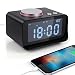 Produktbild yiiyaa Digitaler Wecker Digital Funkuhr Funkwecker Digitalwecker Funk Radiowecker Licht mit Dual-Alarm, USB-Ladeanschluss, FM Radio, 3.2" große LED-Anzeige Lautsprecher, 12/24-Stunden