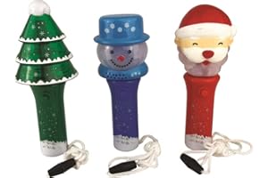 Playwrite Light Up Xmas Spinner w/Neck Cord 14cm (3 Pack)