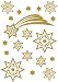 Produktbild HERMA Weihnachts-Sticker MAGIC"Sterne & Schweif", glittery