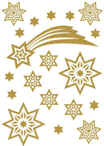 Preisvergleich Produktbild HERMA Weihnachts-Sticker MAGIC"Sterne & Schweif", glittery