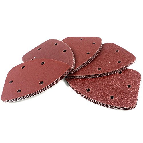 Coceca 50 Stück DIY Schleifblatt-Set Klett Schleifblätter für Multischleifer (Körnung 40/80/120/180/240, 5 Löcher) - 3